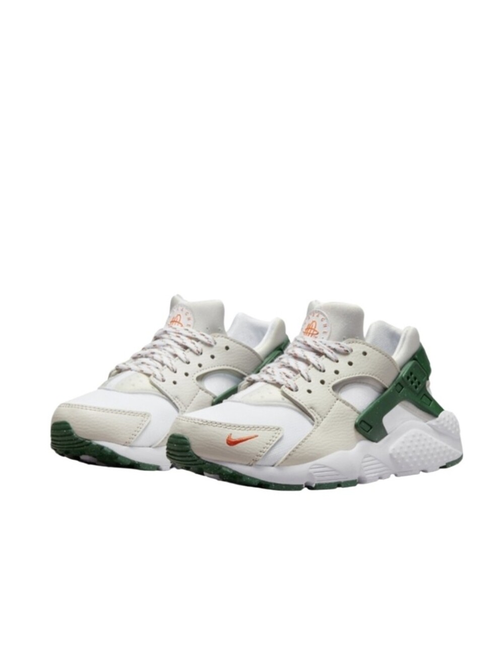 Nike Air Huarache Run White Green Orange Miami DX3065-100 Size 6.5Y